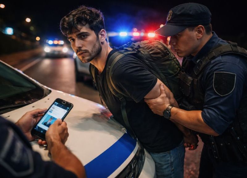 De mochilero a detenido: lo pararon en un control y saltó un pedido de captura desde Buenos Aires