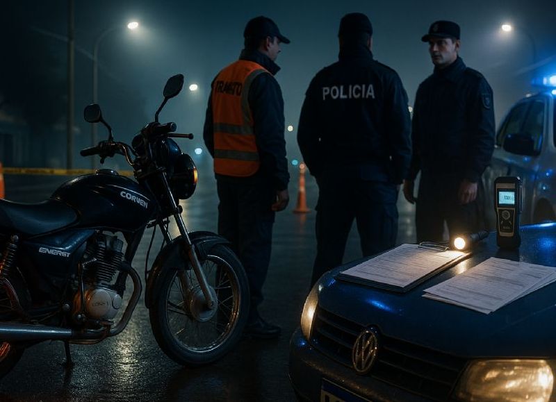 VIDEO | Apóstoles: dos motociclistas borrachos se resistieron a un control vehicular y fueron detenidos